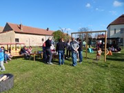 Čarodějnické odpoledne s rodiči na školní zahradě